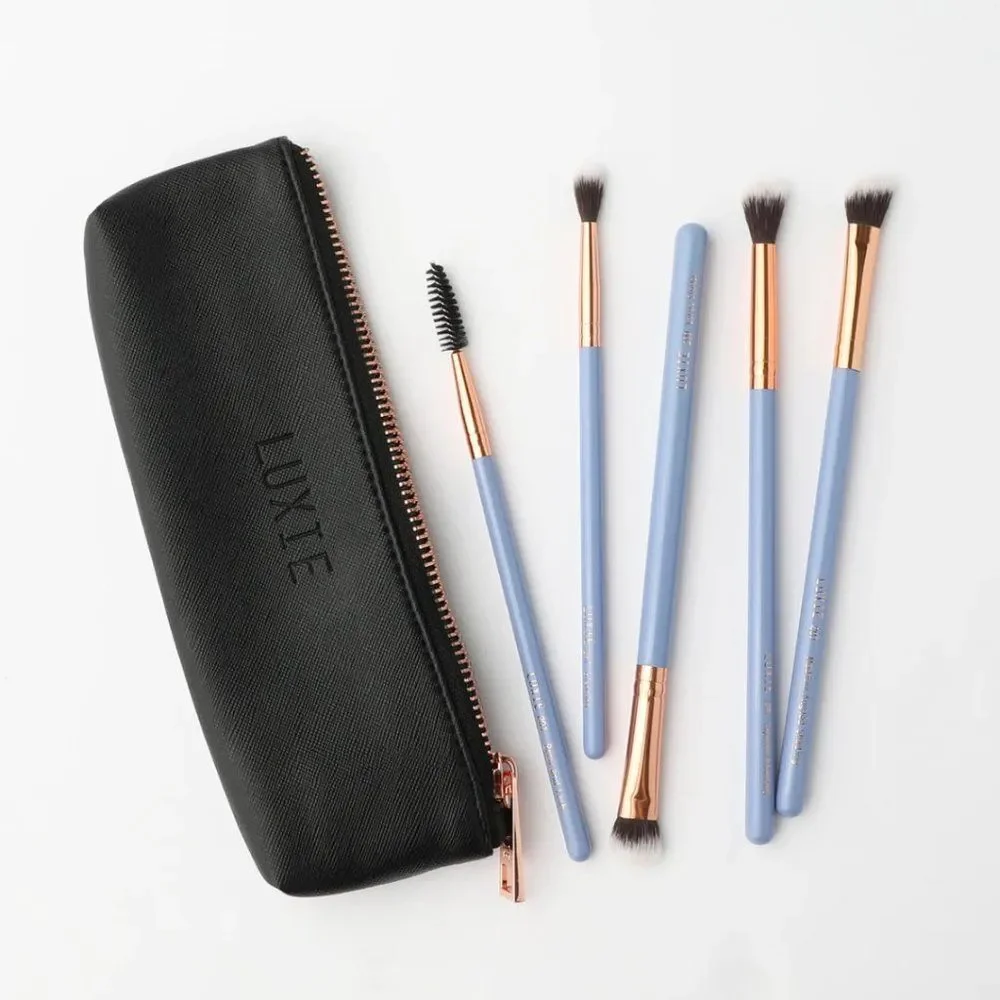 NIP Wonderlust Eye Brush Set + Travel Pouch - Luxie Brushes